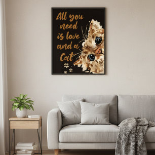 Poster Tudo o que Você Precisa é Amor e uma Arte de Pared