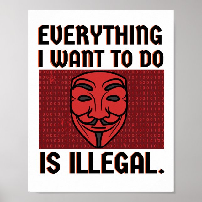 Poster Tudo que eu quero fazer é ilegal (Frente)