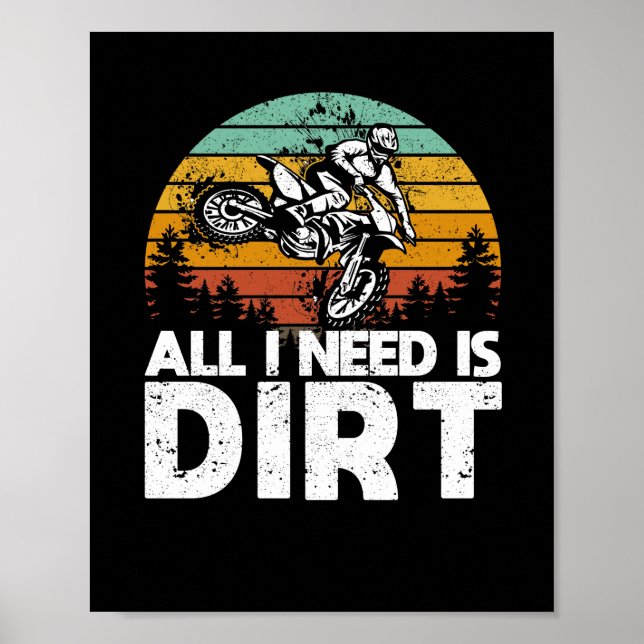 Poster Tudo Que Preciso É De Uma Bicicleta De Motocross F (Frente)