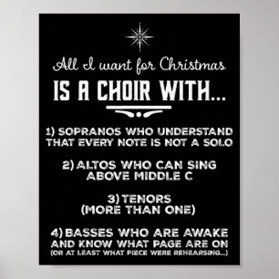 Poster Tudo Que Quero No Natal É Um Coro Com Sopranos