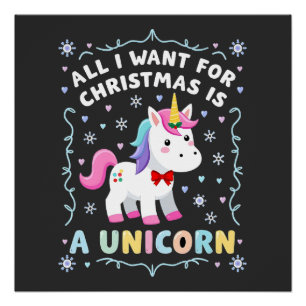 Póster Tudo Que Quero No Natal É Uma Camisola Feia De Uni