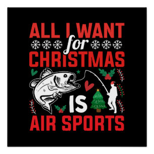 Póster Tudo Que Quero Para O Natal é Esportes Aéreos