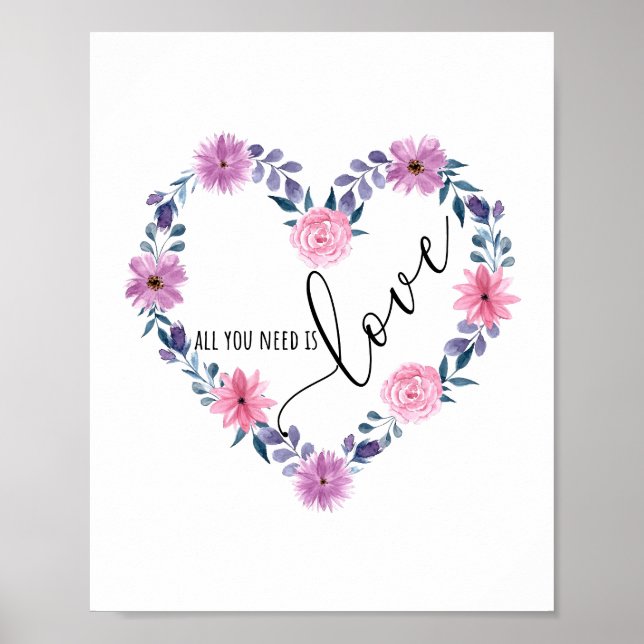 Poster Tudo que você precisa é amor (Frente)