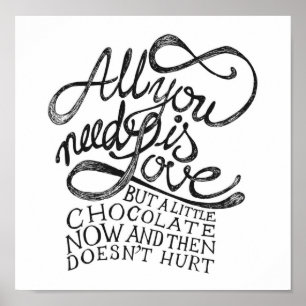 Poster - Tudo que você precisa é amor e chocolate