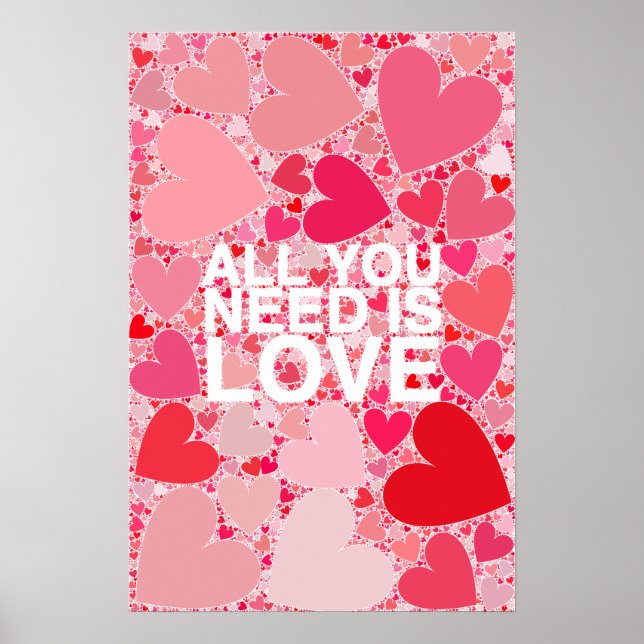 Poster Tudo Que Você Precisa É De Amor (Frente)