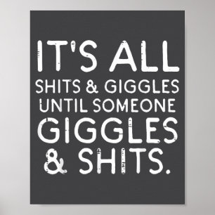 Poster Tudo risos até alguém engraçado dizendo humor home