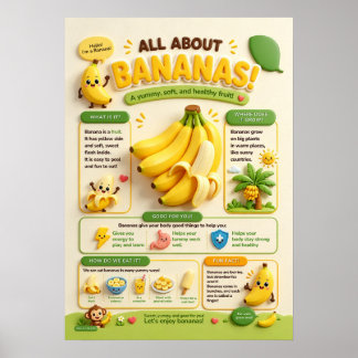 Poster Tudo Sobre Bananas