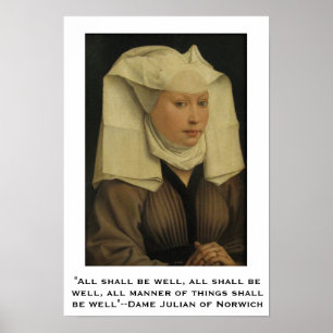 Poster Tudo vai ficar bem... Dama Julian de Norwich