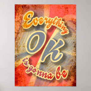 Poster Tudo Vai Ficar Bem Vintage