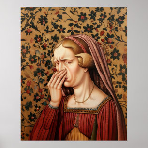 Poster Tudor Queen Funny Bathroom