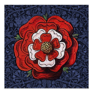 Póster Tudor Rosa Vermelho e Branco