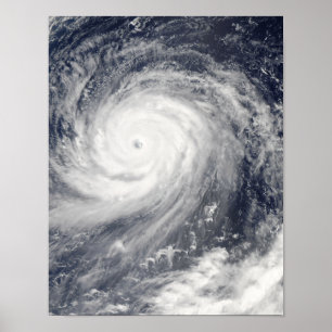 Póster Tufão Choi-WAN a oeste dos Mariana Island