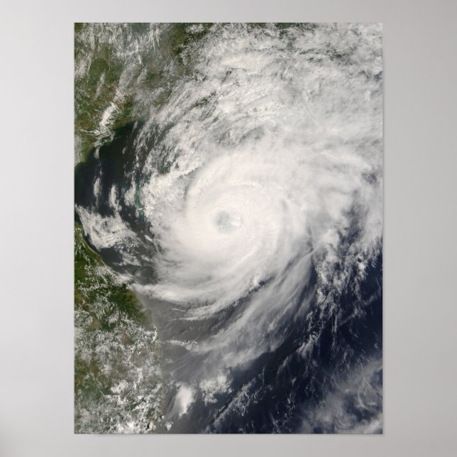 Poster Tufão Neoguri se aproximando da China (Frente)