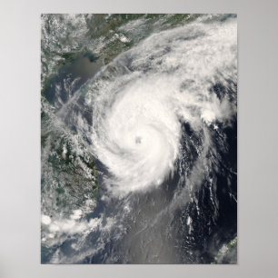 Póster Tufão Neoguri se aproximando da China 2