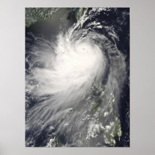 Póster Tufão Nuri sobre as ilhas filipinos