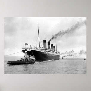 Poster Tugs Titanic Out