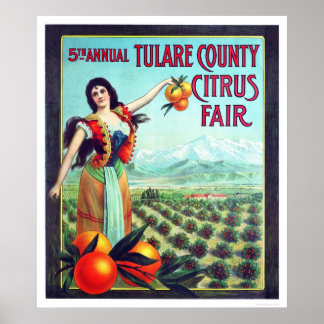 Póster Tulare County Citrus Fair