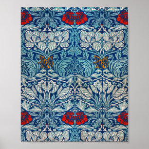 Poster Tulip E Rosa (1890) Por William Morris