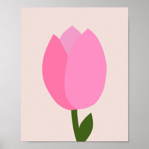 Poster Tulipa Rosa
