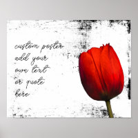 tulipa vermelha adiciona texto distante preto e br