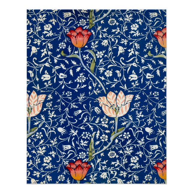 Póster Tulipa, William Morris (Frente)