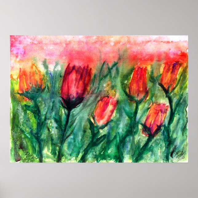 Póster tulipas (Frente)