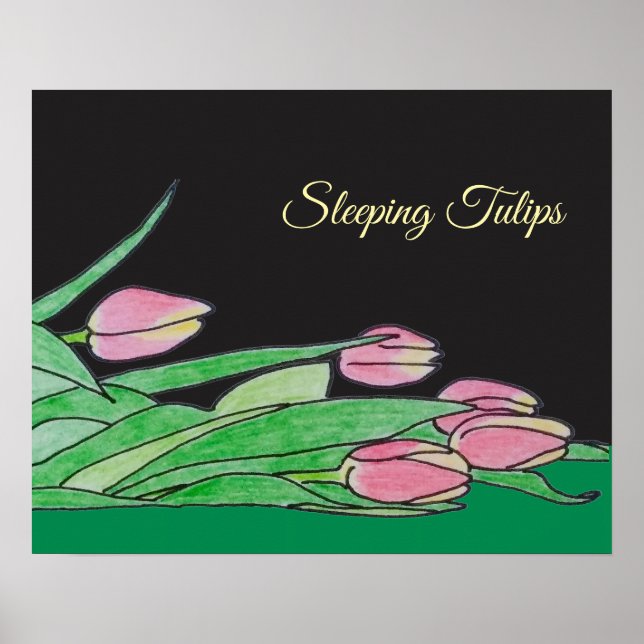 Poster Tulipas Adormecidas  (Frente)