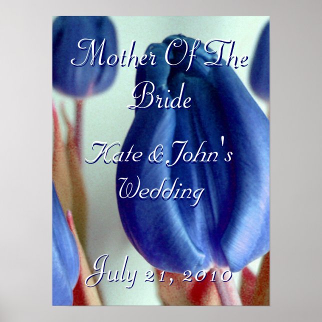 Poster Tulipas Azuis (Frente)