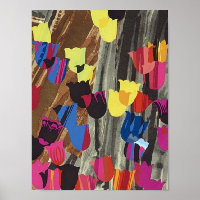 Póster Tulipas de deco (Frente)