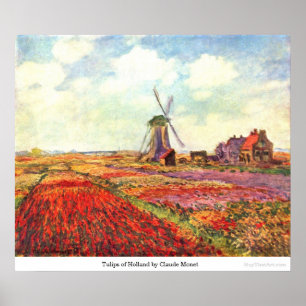 Póster Tulipas de Holland por Claude Monet