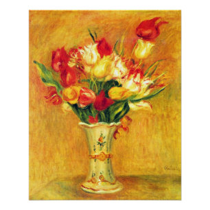Póster Tulipas de Pierre Renoir, Impressionismo Vintage A