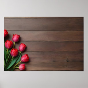 Poster Tulipas de primavera para Dia de os namorados