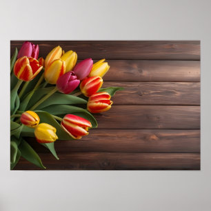 Poster Tulipas de primavera para Dia de os namorados