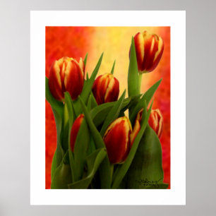 Poster Tulipas Pequenas Paredes Arrancando O Zazzle MUSEU