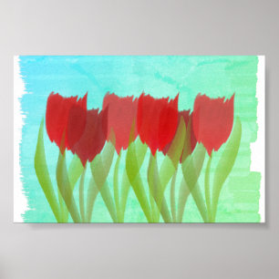 Póster Tulipas Personalizadas