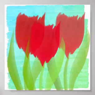 Póster Tulipas Personalizadas