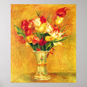 Poster Tulipas por Pierre Renoir, Arte Impressionista Vin
