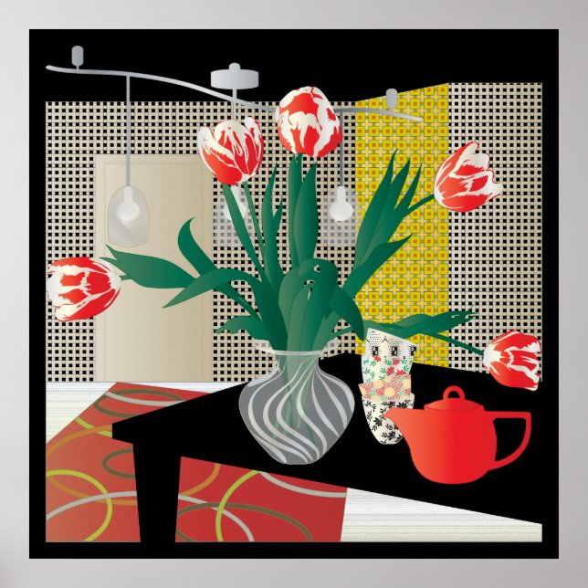 Poster Tulipas Vermelhas (Frente)