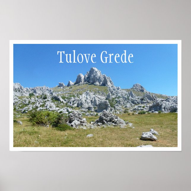 Poster Tulove Grede, Dalmácia, Croácia (Frente)