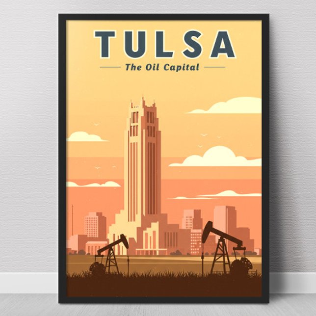 Poster Tulsa Oklahoma Antiga (Criador carregado)