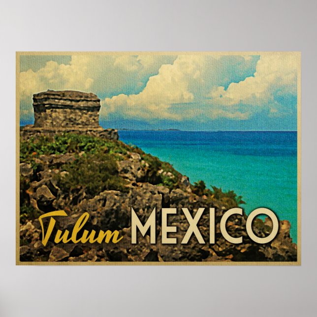 Póster Tulum México (Frente)