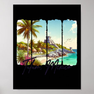 Poster Tulum México Viagem Encontro-se Comigo Em Tulum Le