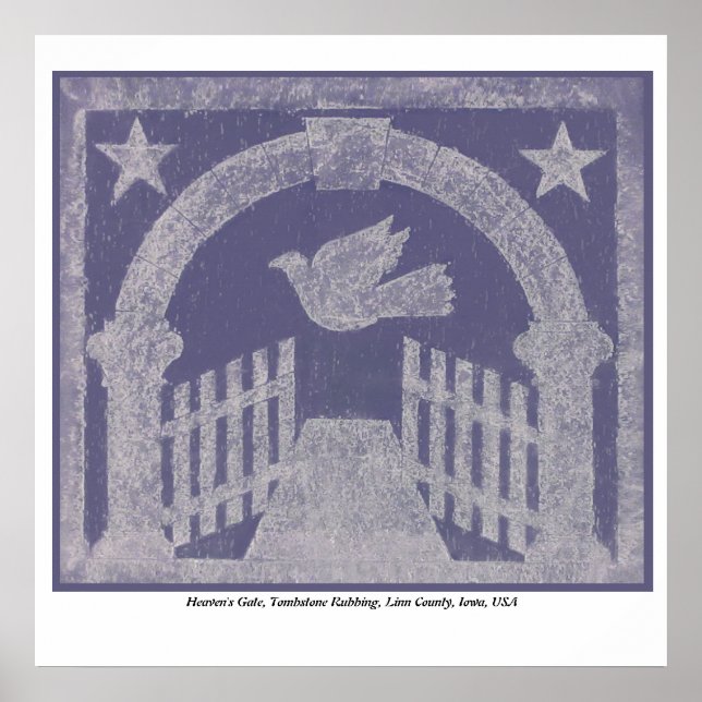 Poster Tumba de porta do céu - azul (Frente)