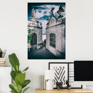 Poster Tumbas num cemitério católico em Crato, Portalegre