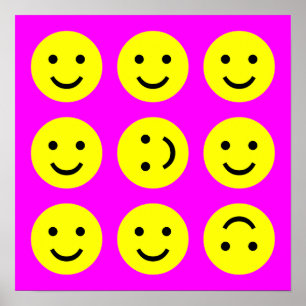 Poster Tumbindo - A cor-de-rosa magenta