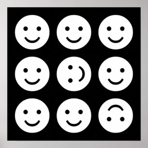 Poster Tumbindo - Preto e Branco