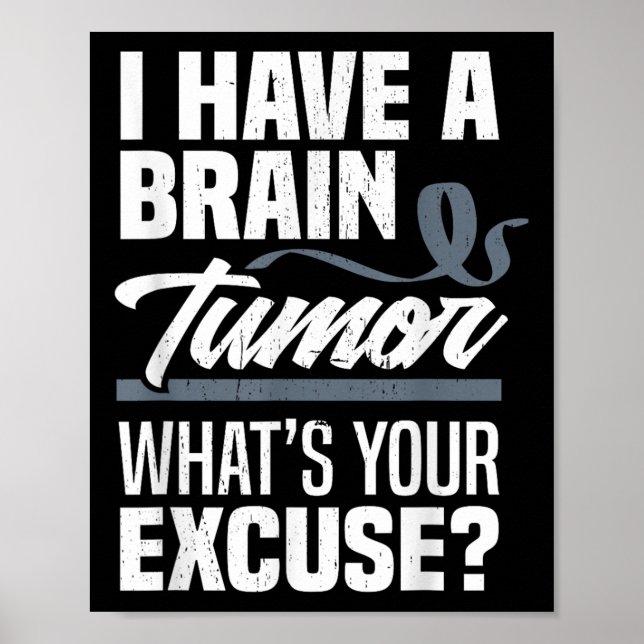 Poster Tumor cerebral Com licença, Tumor cerebral Awarene (Frente)