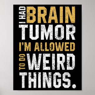 Poster Tumor Cerebral Divertido Conscientização Aneurisma