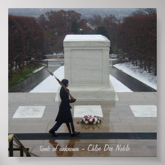 Póster Túmulo desconhecido - Arlington (Frente)