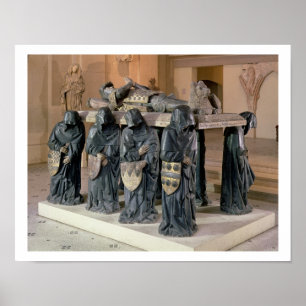 Póster Túmulo do pote de Philippe (1428-94) da abadia de